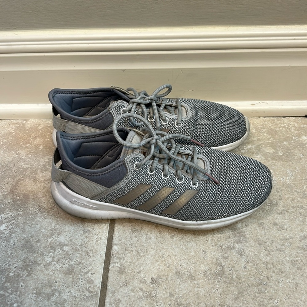Adidas Cloudfoam sneakers gray  womens size 7 running athletic